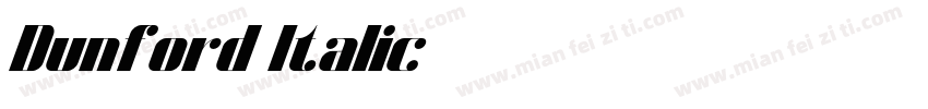 Dunford Italic字体转换